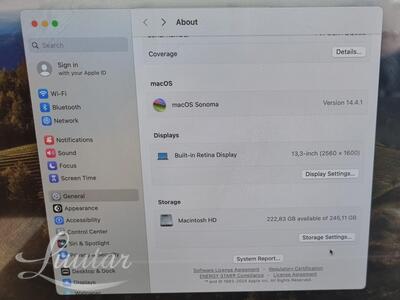 Sülearvuti Apple MacBook Pro (13-inch, M1, 2020)