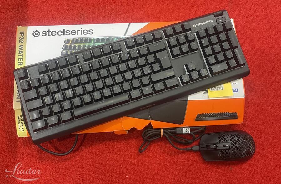 Klaviatuur SteelSeries Apex 3+ hiir SteelSeries Aerox 3