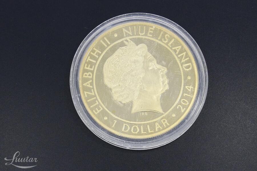 Vask-nikkelmünt 1 dollar Elizabeth II Baltic Way 25th Anniversary 2014