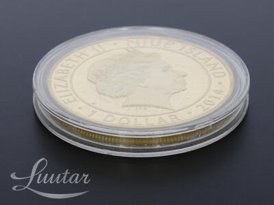 Vask-nikkelmünt 1 dollar Elizabeth II Baltic Way 25th Anniversary 2014