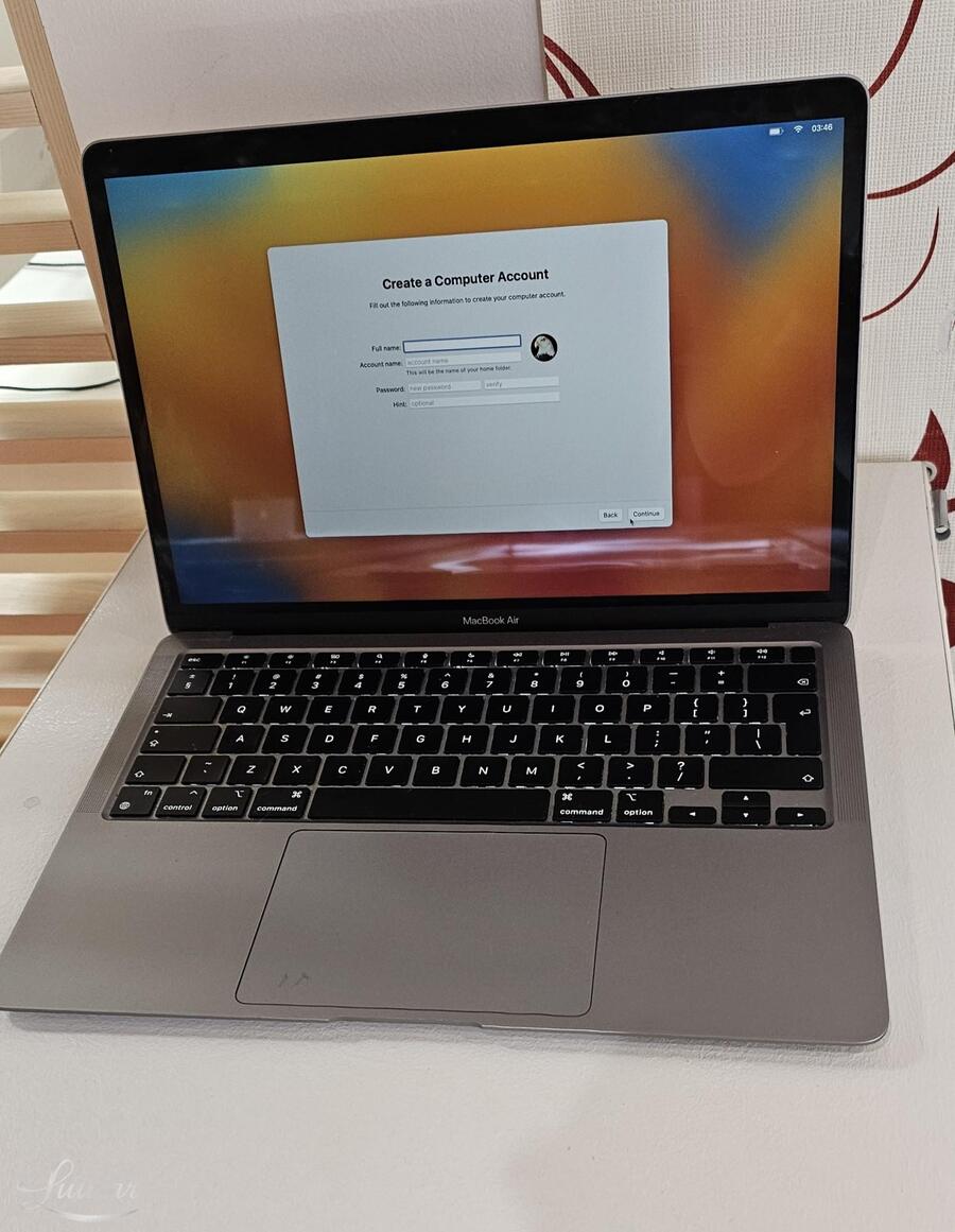 Sülearvuti Apple Macbook Air 8GB 2020a