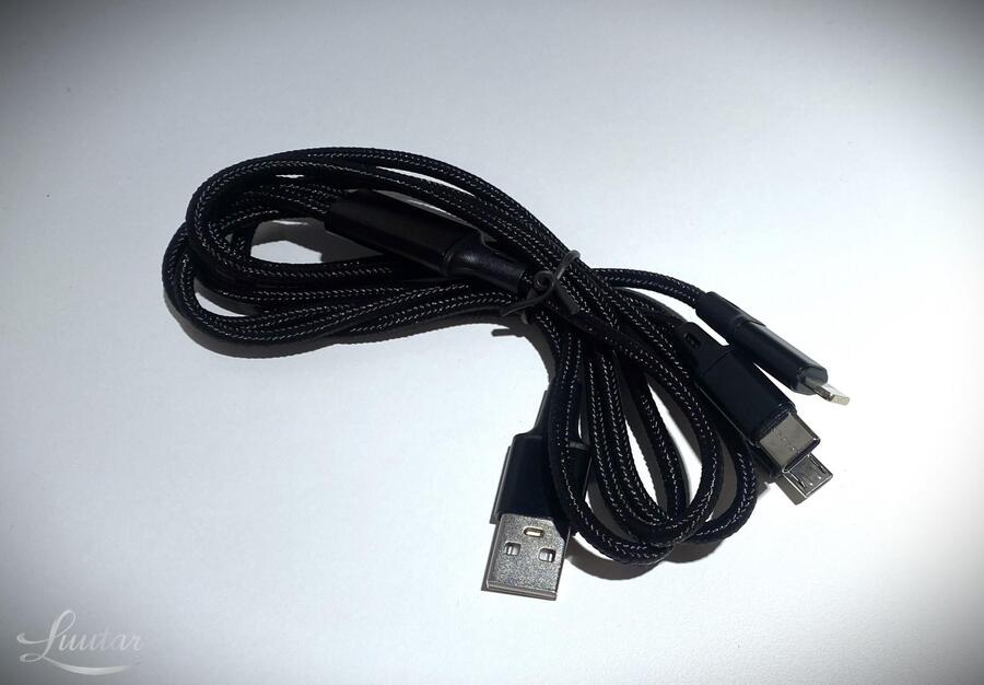 Juhe USB → Juhe 3in1 MicroUSB+Type-C+Lightning UUS!