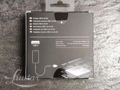 Laadija PRESTICO F3 1xUSB 22.5W QC 3.0 Valge