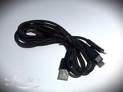 Juhe USB → Juhe 3in1 MicroUSB+Type-C+Lightning