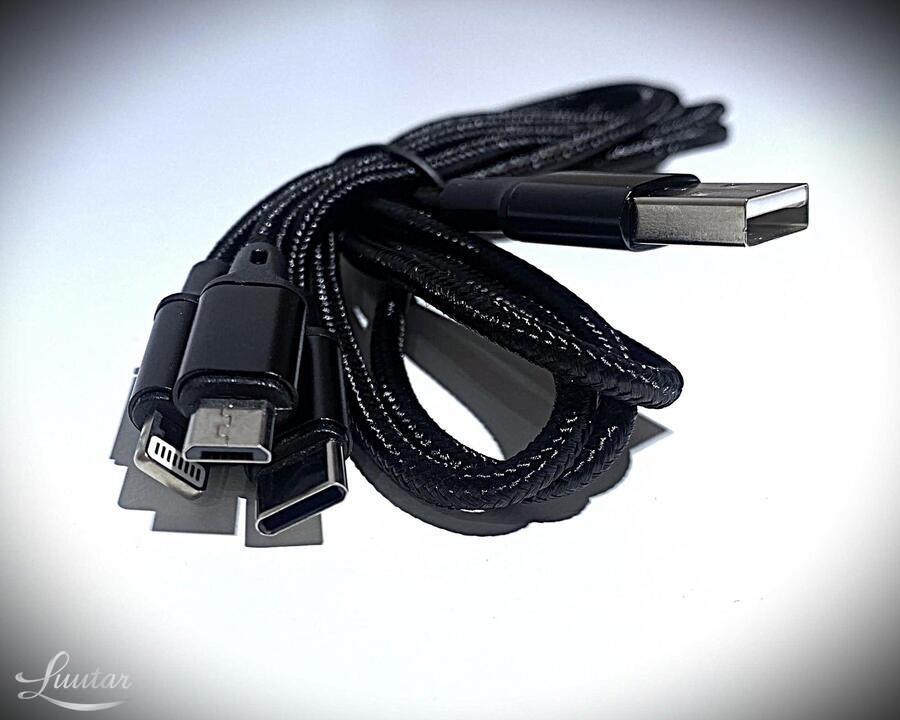 Juhe USB → Juhe 3in1 MicroUSB+Type-C+Lightning