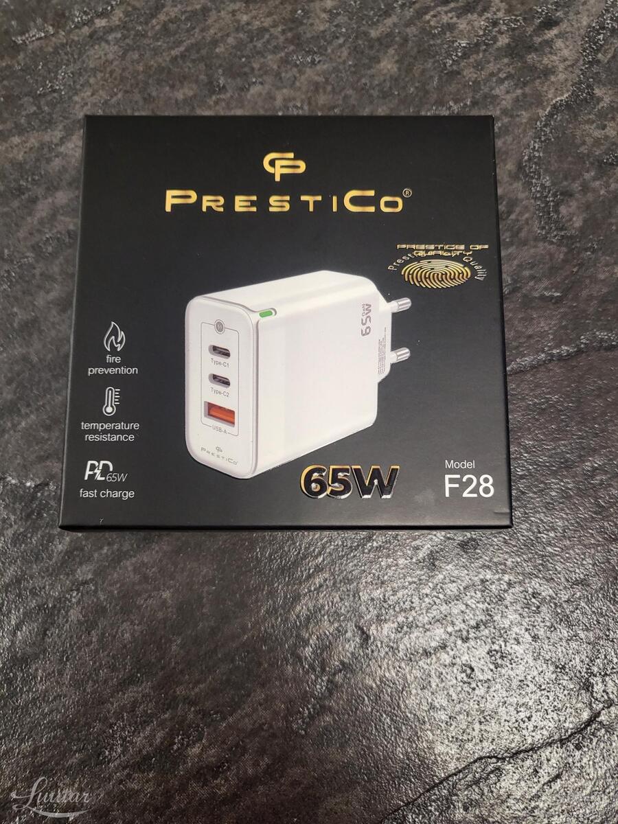 Laadija PRESTICO F281xUSB+2xUSB Type-C QC65W