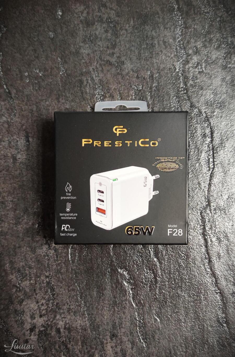 Laadija PRESTICO F28 1xUSB 2XType-C 65W