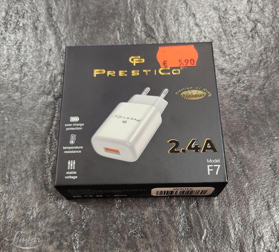 Laadija PRESTICO F7 1xUSB 2A