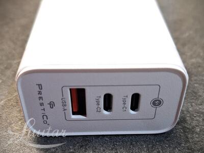 Laadija Prestico F28 1xUSB + 2xUSB Type-C QC 65W