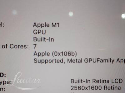 Sülearvuti Apple MacBook Air M1 2020 256GB