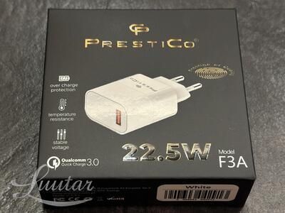 Laadija PRESTICO F3A 1xUSB 22​.​5W​ QC​ 3​.​0