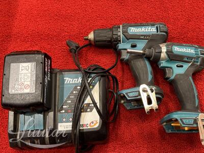 Makita: akutrell DDF482, akukruvikeeraja DTD152, laadija DC18RC + aku 18V 5.0Ah