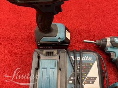 Makita: akutrell DDF482, akukruvikeeraja DTD152, laadija DC18RC + aku 18V 5.0Ah