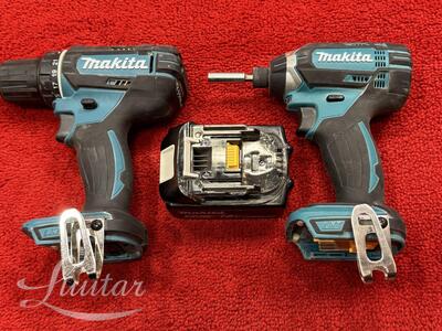 Makita: akutrell DDF482, akukruvikeeraja DTD152, laadija DC18RC + aku 18V 5.0Ah