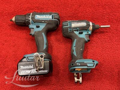 Makita: akutrell DDF482, akukruvikeeraja DTD152, laadija DC18RC + aku 18V 5.0Ah