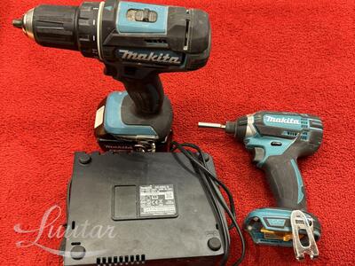 Makita: akutrell DDF482, akukruvikeeraja DTD152, laadija DC18RC + aku 18V 5.0Ah