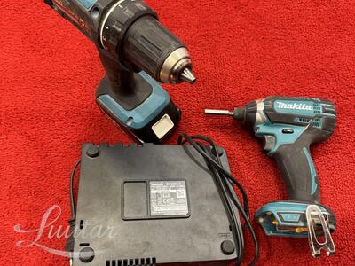 Makita: akutrell DDF482, akukruvikeeraja DTD152, laadija DC18RC + aku 18V 5.0Ah