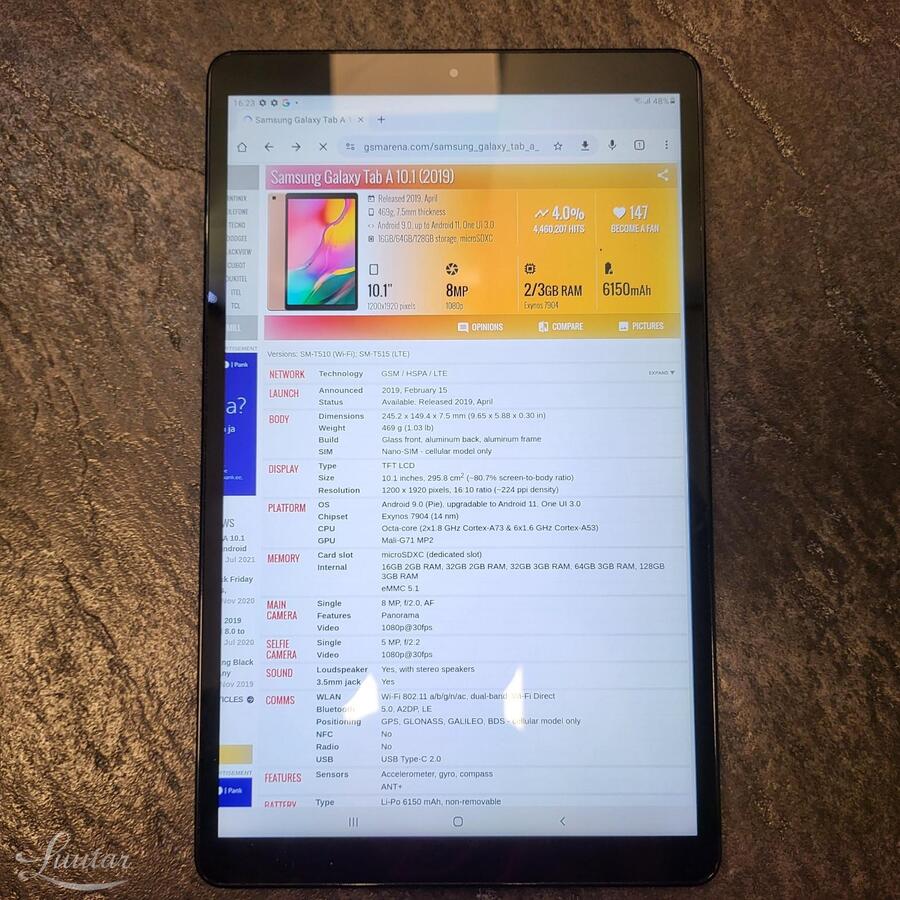 Tahvelarvuti Samsung T515 Galaxy Tab A (2019)