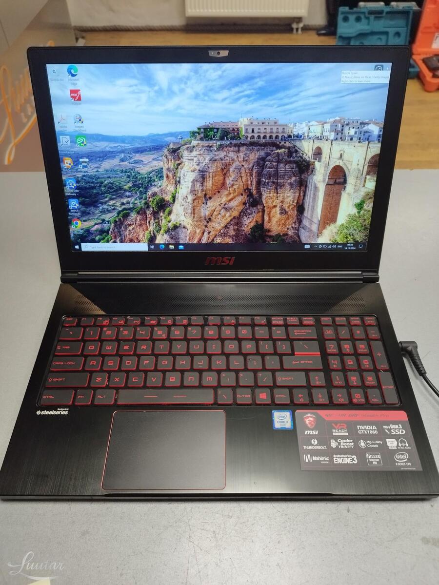 Sülearvuti MSI GS63VR 6RF Stealth Pro