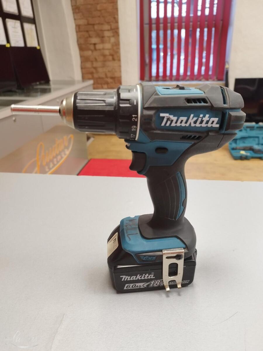 Akutrell Makita DDF482RTJ + aku 6.0 Ah + laadija 