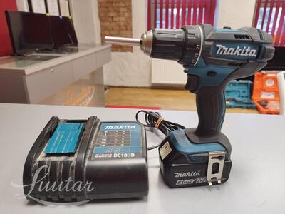 Akutrell Makita DDF482RTJ + aku 6.0 Ah + laadija 