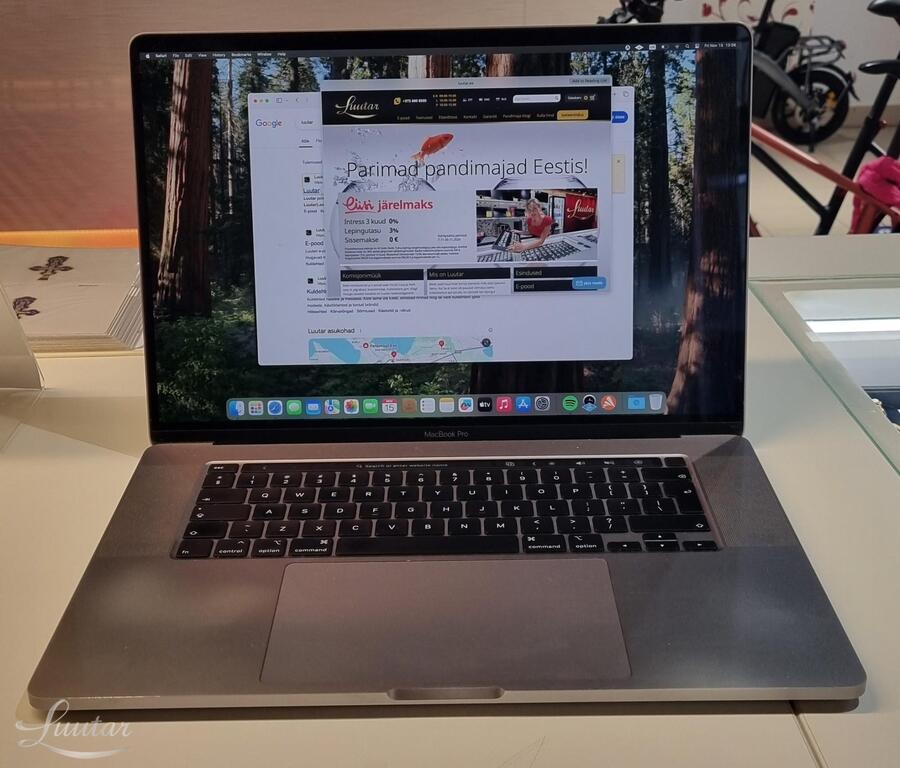 Sülearvuti Macbook Pro 2019 i7 512GB SSD