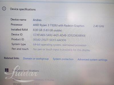 Sülearvuti Lenovo V15G4 