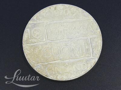 Hõbemünt 500* 10 Markaa SUOMI FINLAND 1970