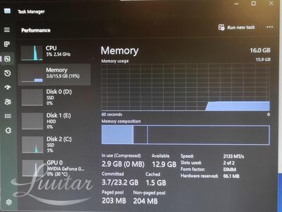 Lauaarvuti i5-9400F + GTX 1660