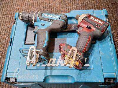 Akulöökkruvikeeraja Makita DTD171 + akulööktrell Makita DHP482