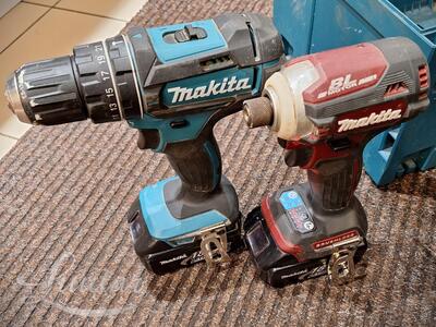 Akulöökkruvikeeraja Makita DTD171 + akulööktrell Makita DHP482