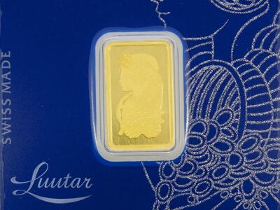 Kuldplaat 999* PAMP 2.5g Suisse Fine Gold 